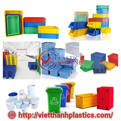 NHỰA VIỆT THÀNH VTP - chuyên sản xuất thùng nhựa công nghiệp đa dạng chủng loại và kích thước: