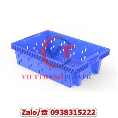 Thùng nhựa rỗng HS002 – Sóng cá