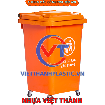Thùng Rác Nhựa Công Nghiệp 60L