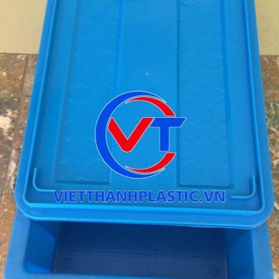 Thùng nhựa B7 có nắp – Giải pháp lưu trữ gọn gàng, bền chắc cho mọi không gian