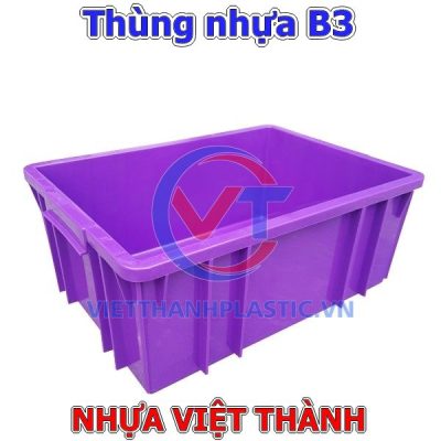 Thùng Nhựa Công Nghiệp B3 | Nhựa Việt Thành – Giá Tốt Tại Xưởng