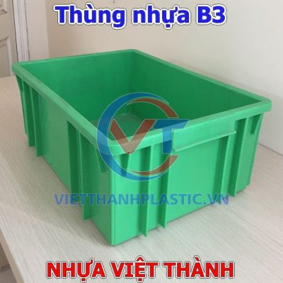 Thùng Nhựa Công Nghiệp B3 | Nhựa Việt Thành – Giá Tốt Tại Xưởng