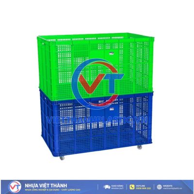Sóng Kẻ 2726 Sóng 5 Bánh Xe Nhựa Việt Thành – Giải Pháp Lưu Trữ Và Vận Chuyển Hàng Hóa Chuyên Nghiệp