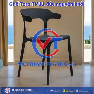 Ghế Toro TM11 đúc nguyên khối – Ghế nhựa PP | Nhựa Việt Thành