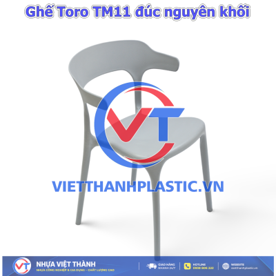 Ghế Toro TM11 đúc nguyên khối – Ghế nhựa PP | Nhựa Việt Thành