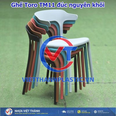 Ghế Toro TM11 đúc nguyên khối – Ghế nhựa PP | Nhựa Việt Thành